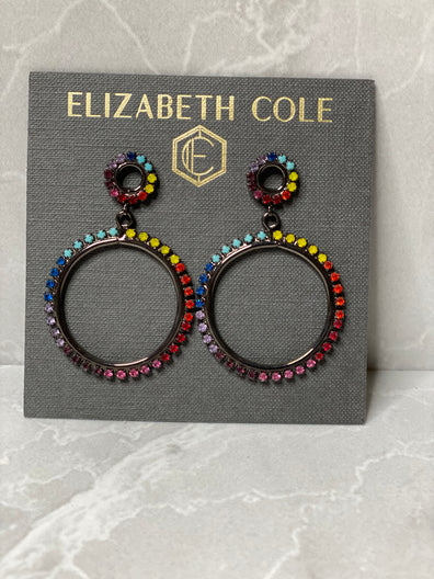 Rainbow Hoop Earrings